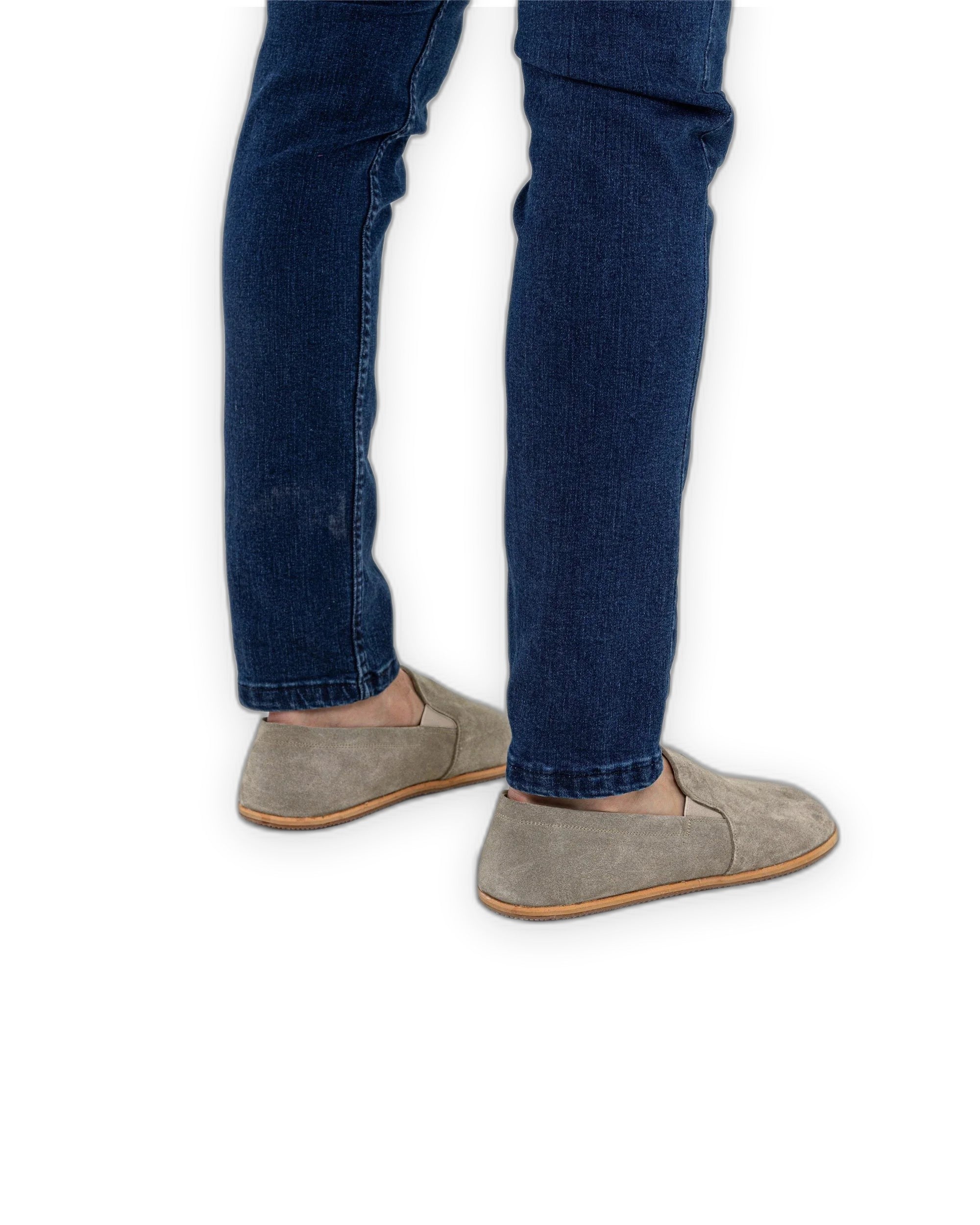 Pair Suede Barefoot Shoes - Barefoot Wide Toe Calf Leather | Bespoky
