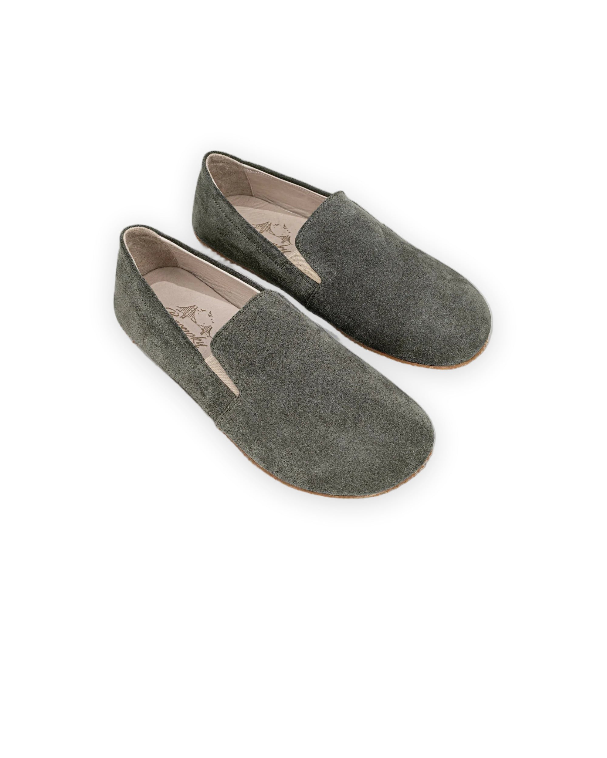 Men's Suede Barefoot Shoes - Handcrafted Calf Leather Wide Toe Box | Bespoky