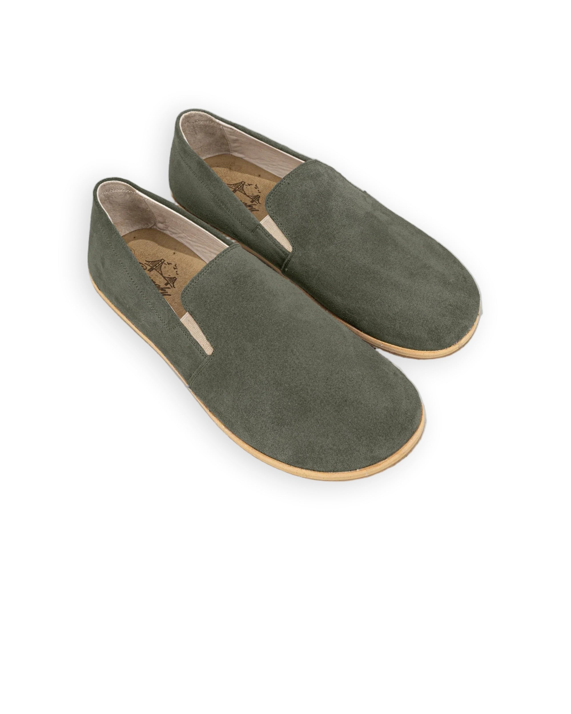 Men's Suede Barefoot Shoes - Handcrafted Calf Leather Wide Toe Box | Bespoky