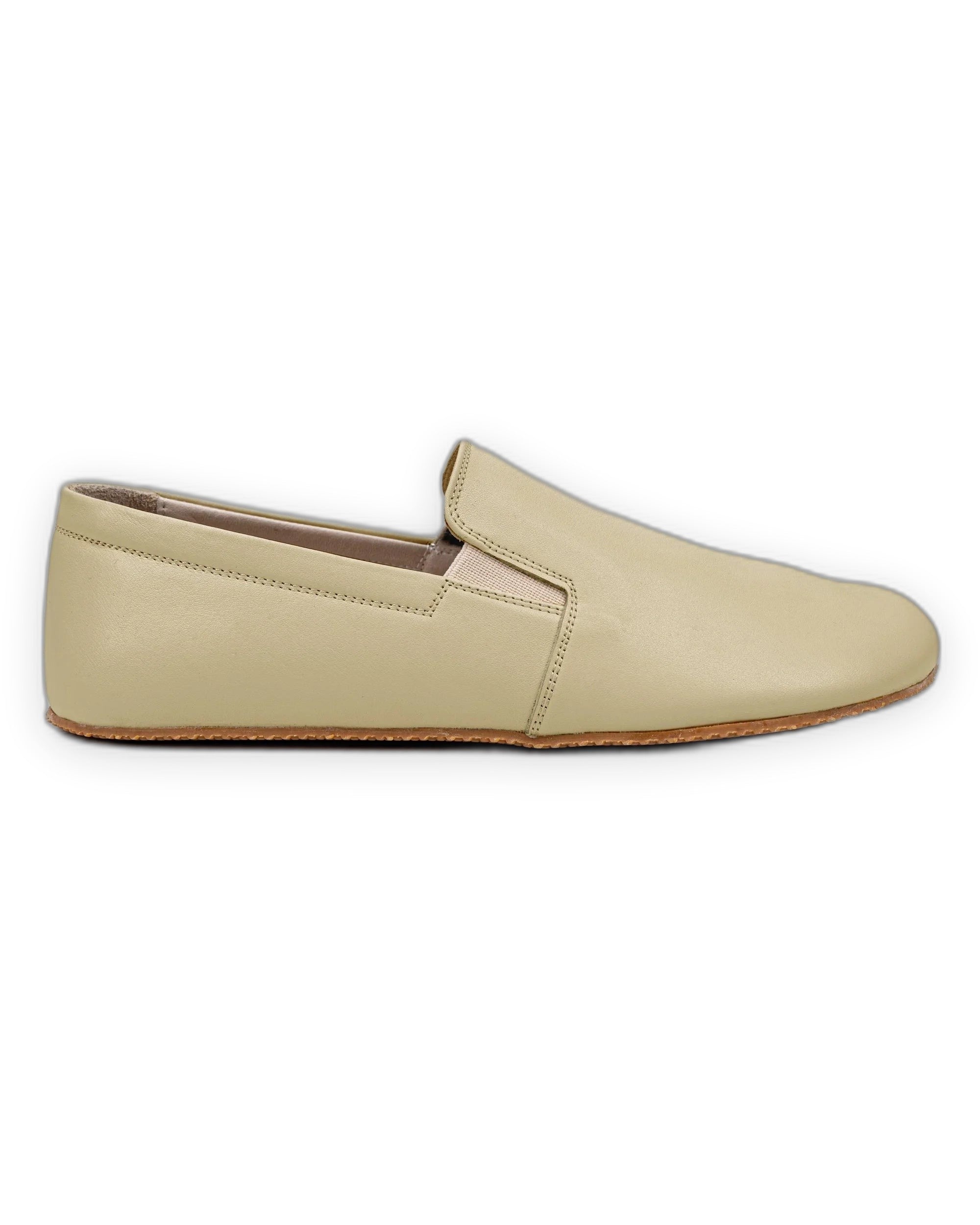 Detail Yellow Barefoot Shoes - Handcrafted Calf Leather Turkey | Bespoky