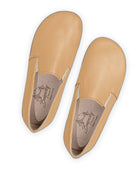 Side view Melon Yellow Barefoot Shoes - Calf Leather Zero Drop | Bespoky