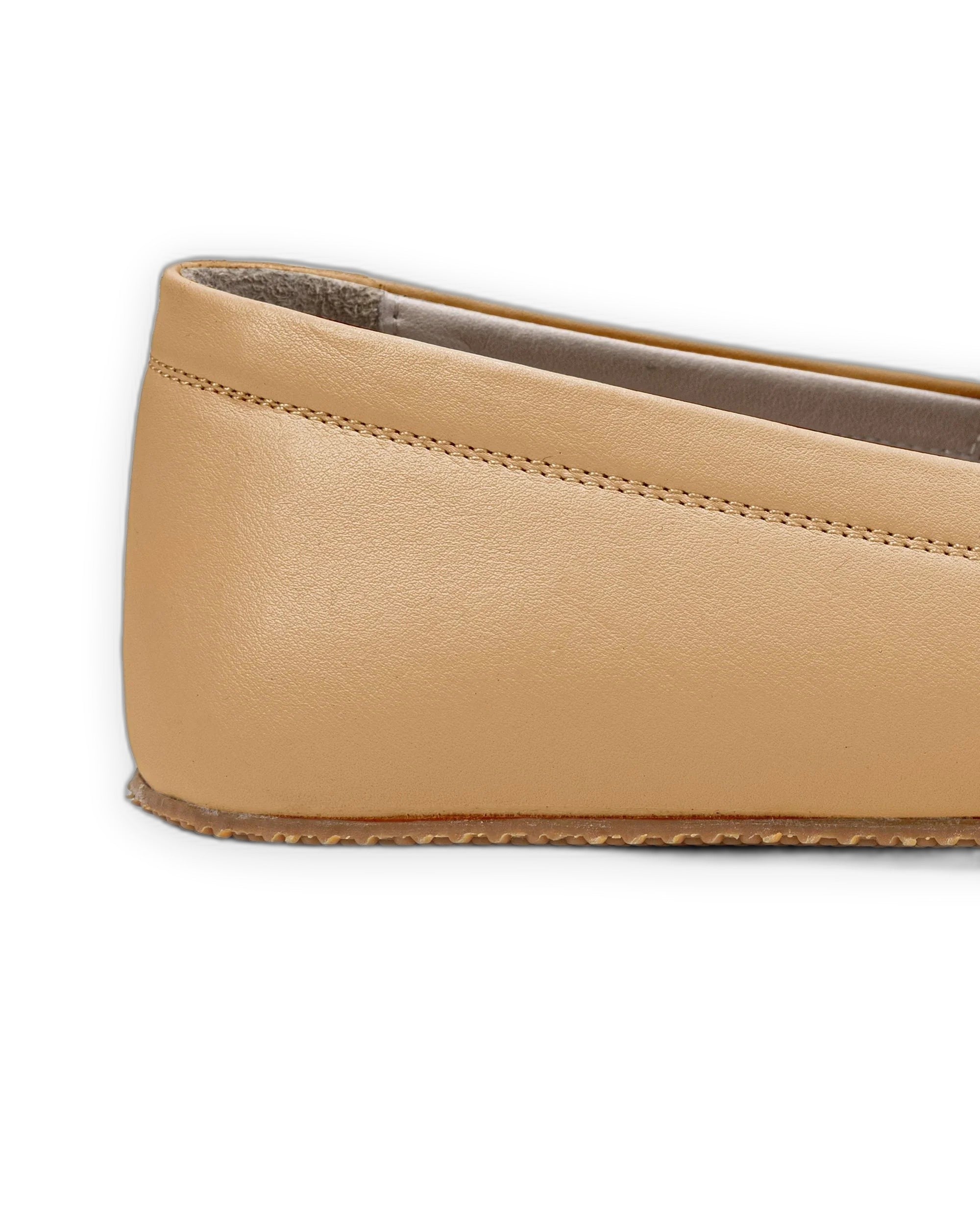 Top view Melon Yellow Barefoot Shoes - Handcrafted Calf Leather | Bespoky