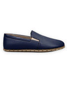 Side view Navy Blue Barefoot Shoes - Calf Leather Zero Drop | Bespoky