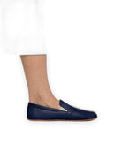 Pair Navy Blue Barefoot Shoes - Barefoot Wide Toe Calf Leather | Bespoky