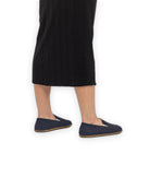 Detail Navy Nubuck Barefoot Shoes - Handcrafted Calf Leather Turkey | Bespoky