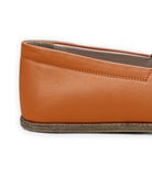 Side view Orange Barefoot Shoes - Calf Leather Zero Drop | Bespoky