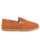 Close-up calf leather - Orange Suede Barefoot Shoes Detail | Bespoky