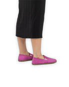 Detail Pink Nubuck Barefoot Shoes - Handcrafted Calf Leather Turkey | Bespoky
