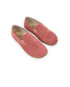 Men's Pink Suede Barefoot Shoes - Handcrafted Calf Leather Wide Toe Box | Bespoky