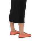 Detail Pomegranate Barefoot Shoes - Handcrafted Calf Leather Turkey | Bespoky