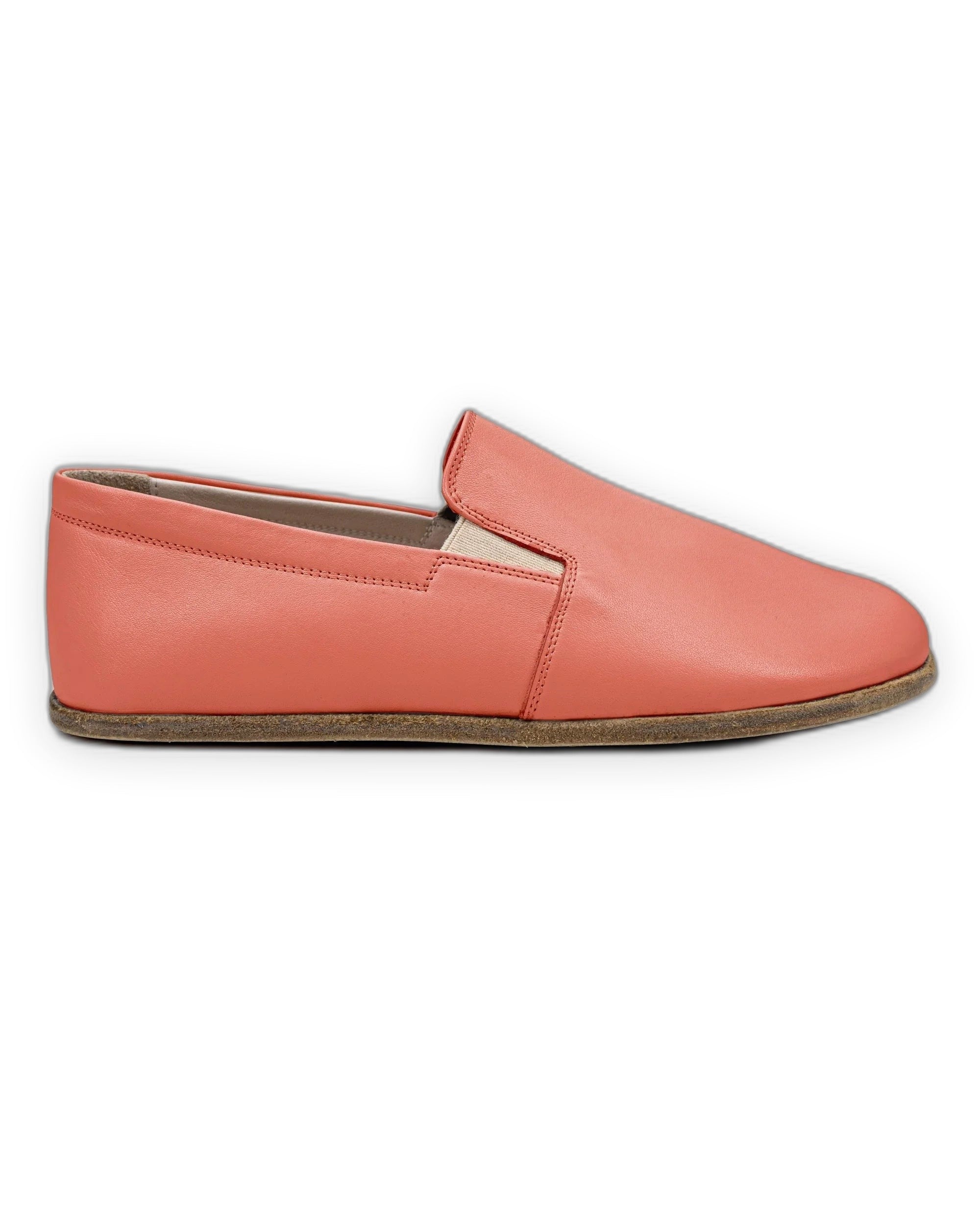 Back view Pomegranate Barefoot Shoes - Calf Leather Handcrafted | Bespoky