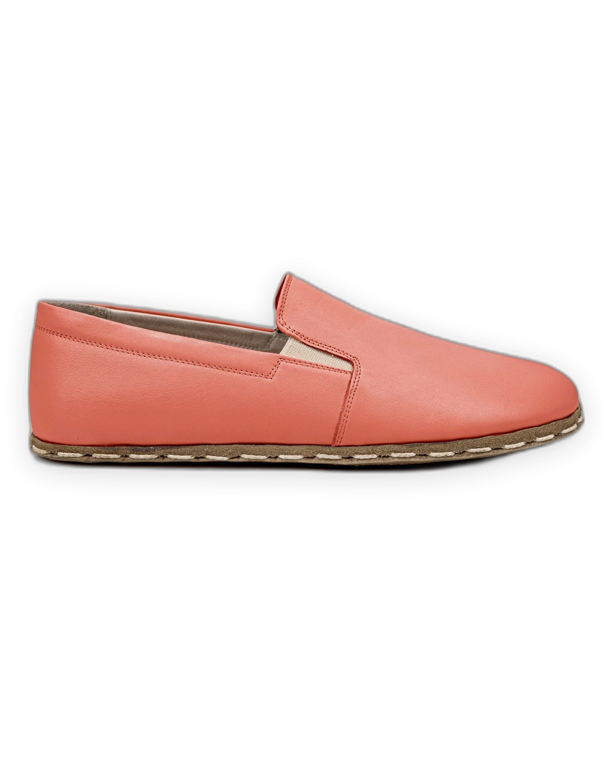 Close-up calf leather - Pomegranate Barefoot Shoes Detail | Bespoky