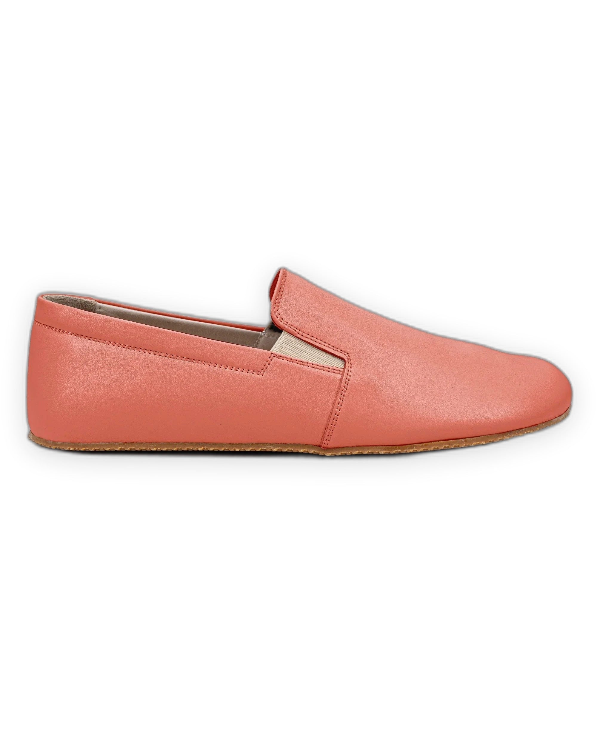 Detail Pomegranate Barefoot Shoes - Handcrafted Calf Leather Turkey | Bespoky
