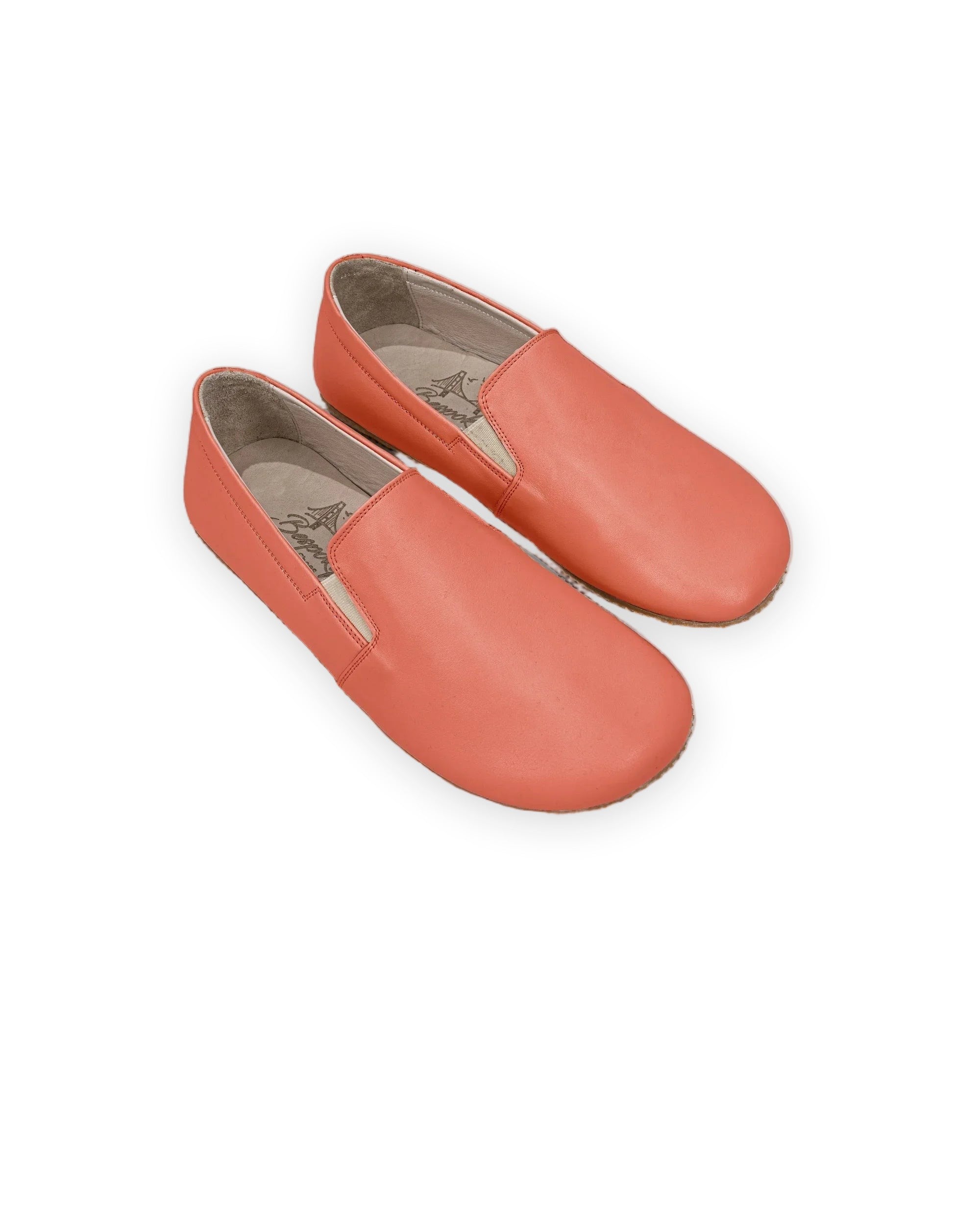 Men's Pomegranate Barefoot Shoes - Handcrafted Calf Leather Wide Toe Box | Bespoky