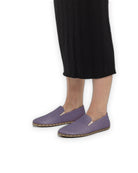 Top view Purple Barefoot Shoes - Handcrafted Calf Leather | Bespoky