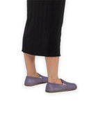 Detail Purple Barefoot Shoes - Handcrafted Calf Leather Turkey | Bespoky