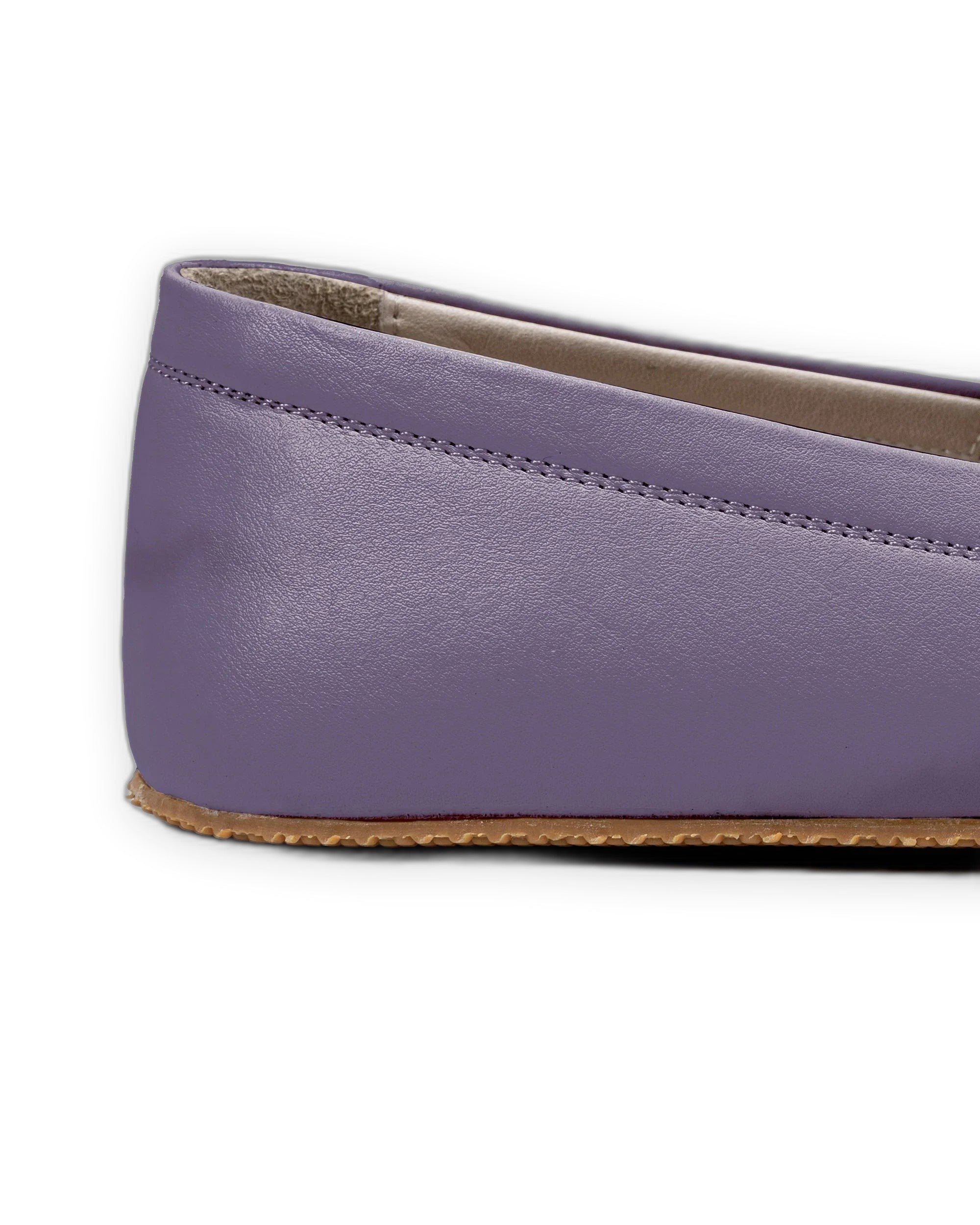 Top view Purple Barefoot Shoes - Handcrafted Calf Leather | Bespoky