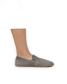 Pair Smoked Nubuck Barefoot Shoes - Barefoot Wide Toe Calf Leather | Bespoky