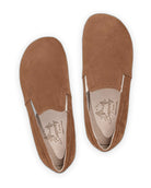 Side view Tan Nubuck Barefoot Shoes - Calf Leather Zero Drop | Bespoky