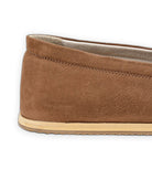 Detail Tan Nubuck Barefoot Shoes - Handcrafted Calf Leather Turkey | Bespoky