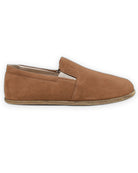 Side view Tan Nubuck Barefoot Shoes - Calf Leather Zero Drop | Bespoky