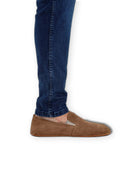Pair Tan Suede Barefoot Shoes - Barefoot Wide Toe Calf Leather | Bespoky
