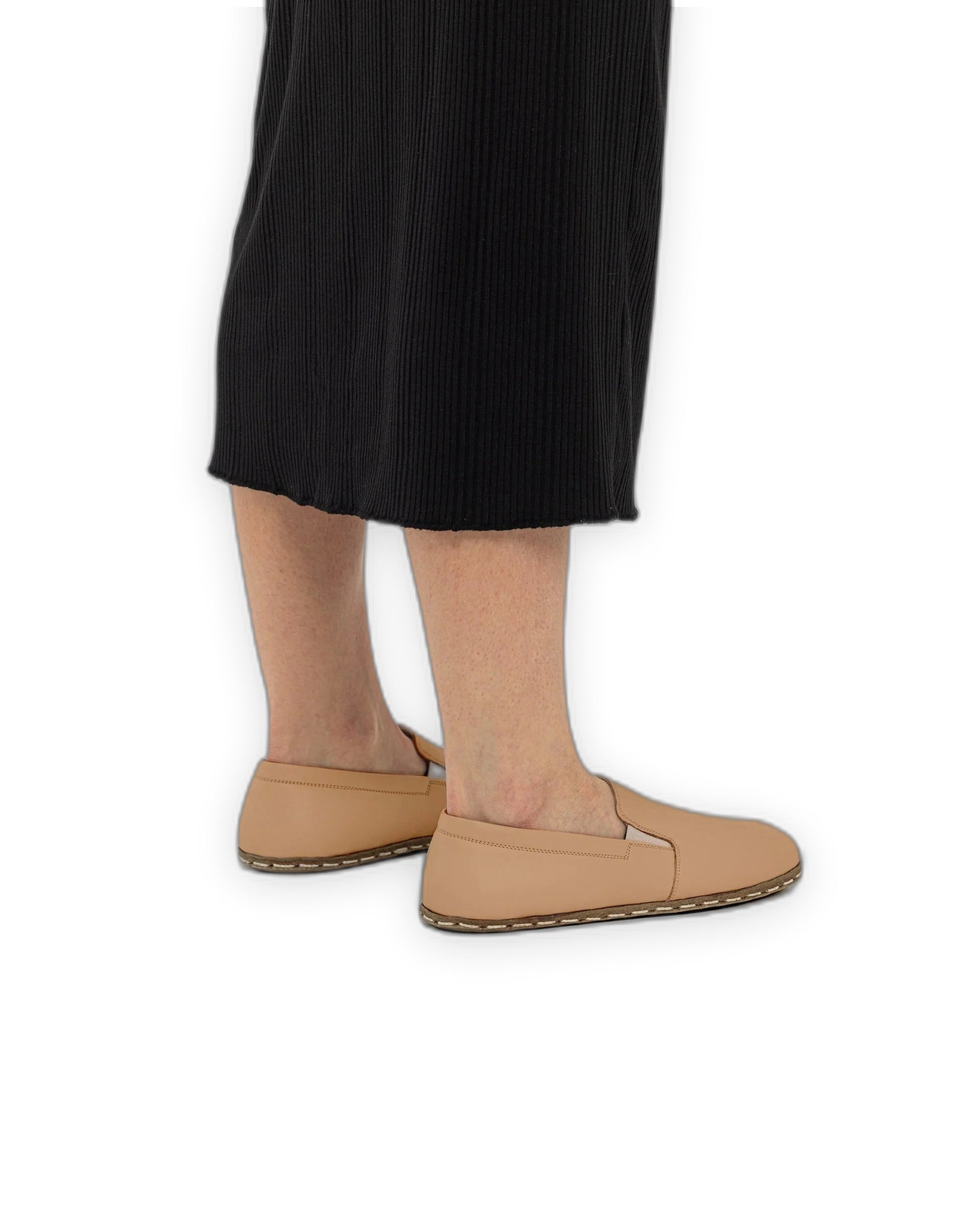 Top view Undyed Barefoot Shoes - Handcrafted Calf Leather | Bespoky