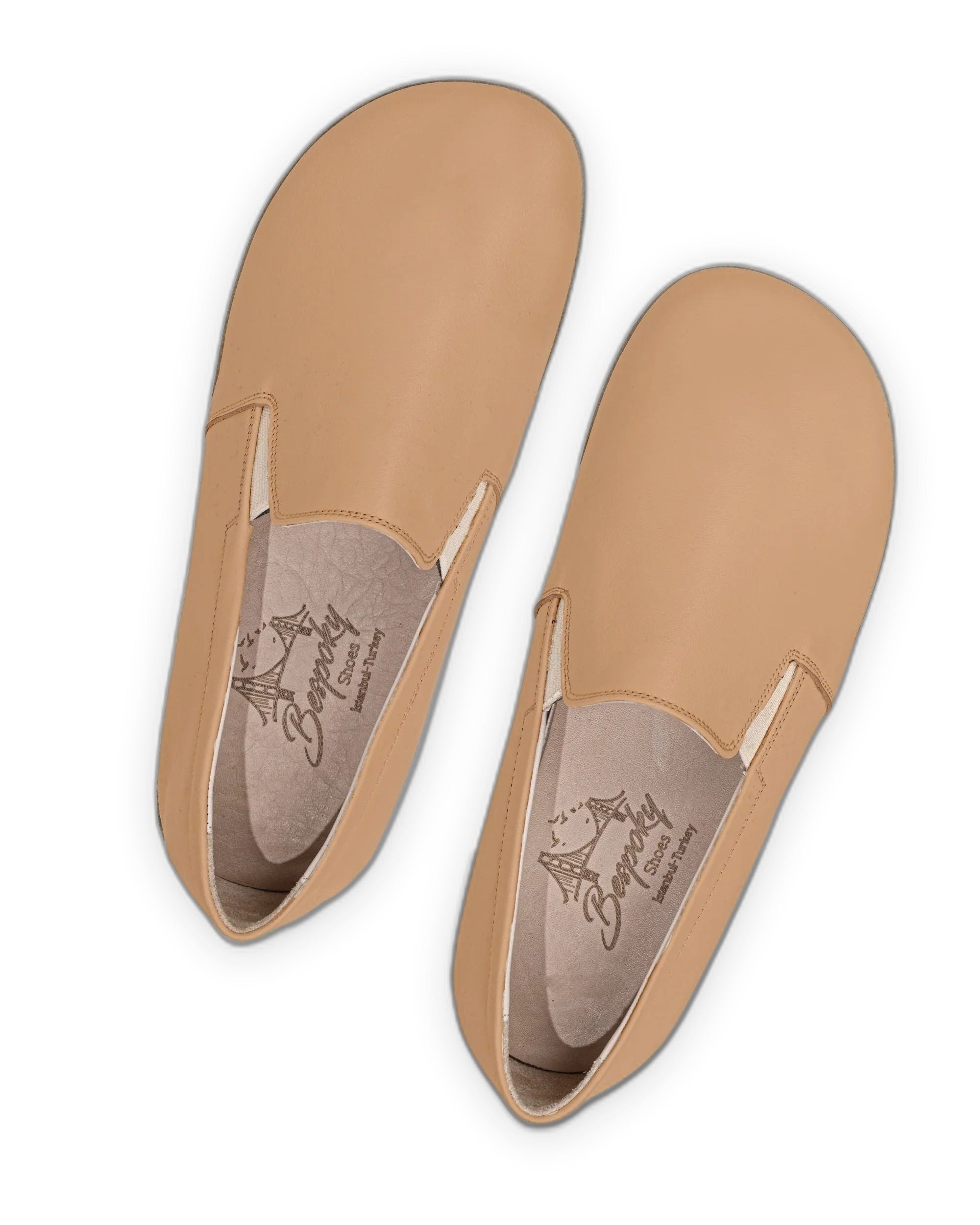 Side view Undyed Barefoot Shoes - Calf Leather Zero Drop | Bespoky