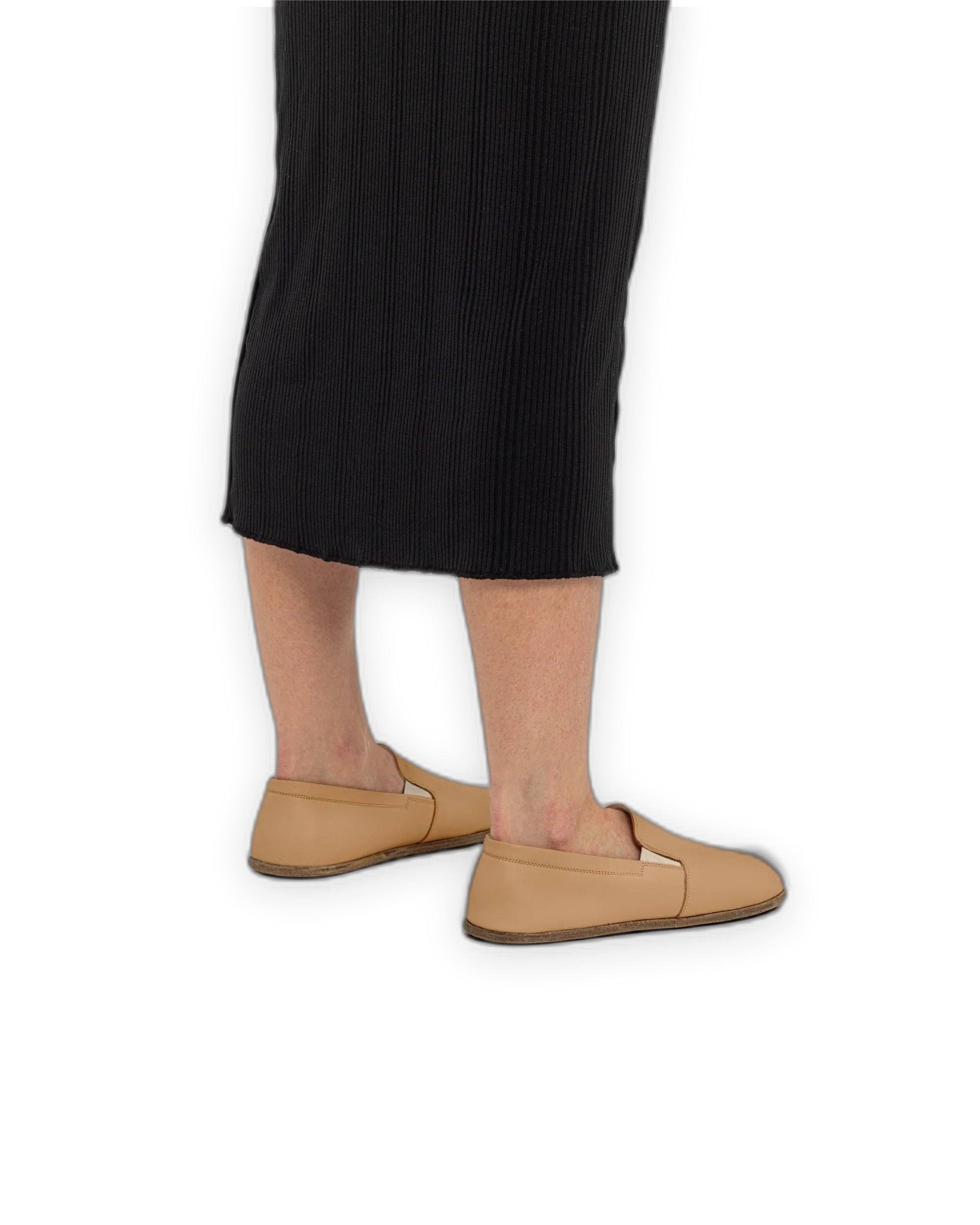 Close-up calf leather - Undyed Barefoot Shoes Detail | Bespoky