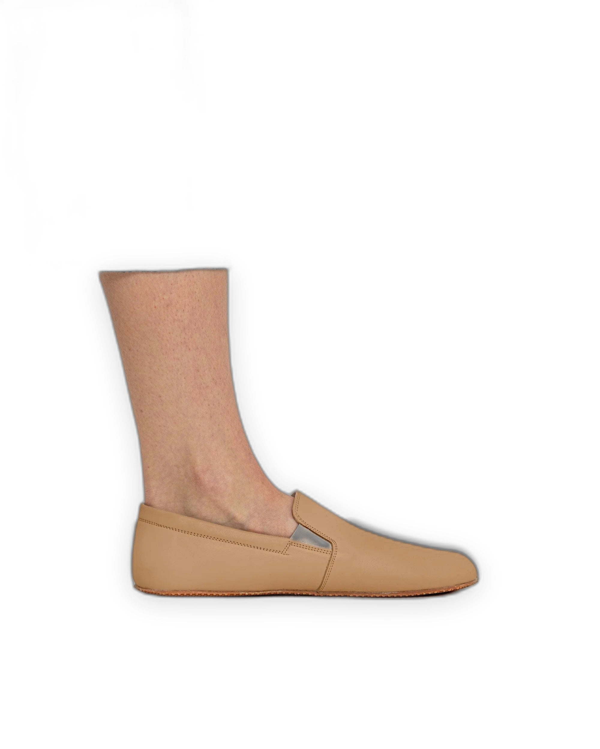 Pair Undyed Barefoot Shoes - Barefoot Wide Toe Calf Leather | Bespoky