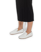 Detail White Barefoot Shoes - Handcrafted Calf Leather Turkey | Bespoky