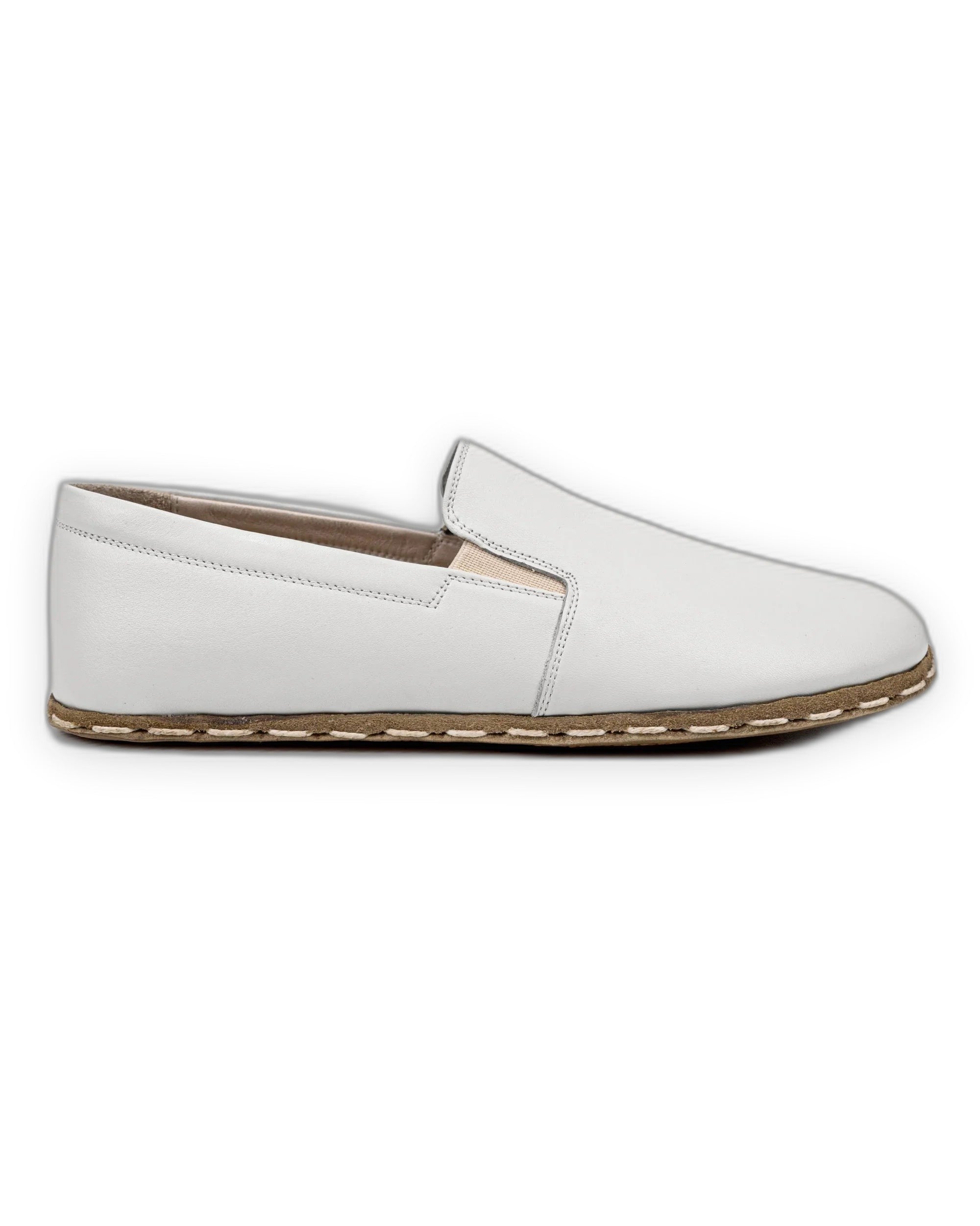Close-up calf leather - White Barefoot Shoes Detail | Bespoky