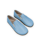 Women's Baby Blue Barefoot Shoes - Handcrafted Calf Leather Wide Toe Box | Bespoky