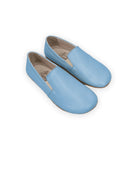 Women's Baby Blue Barefoot Shoes - Handcrafted Calf Leather Wide Toe Box | Bespoky