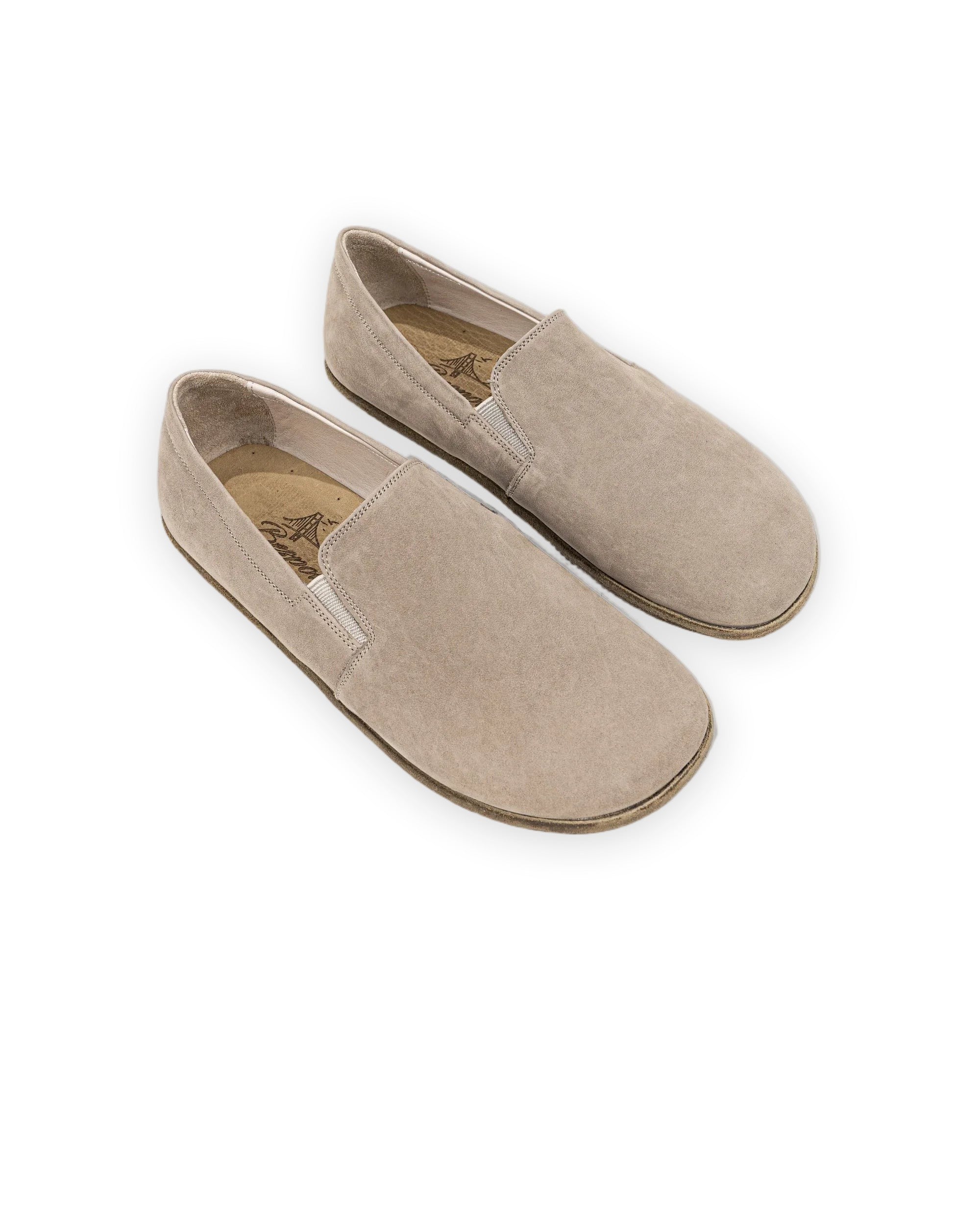 Women's Beige Barefoot Shoes - Handcrafted Calf Leather Wide Toe Box | Bespoky