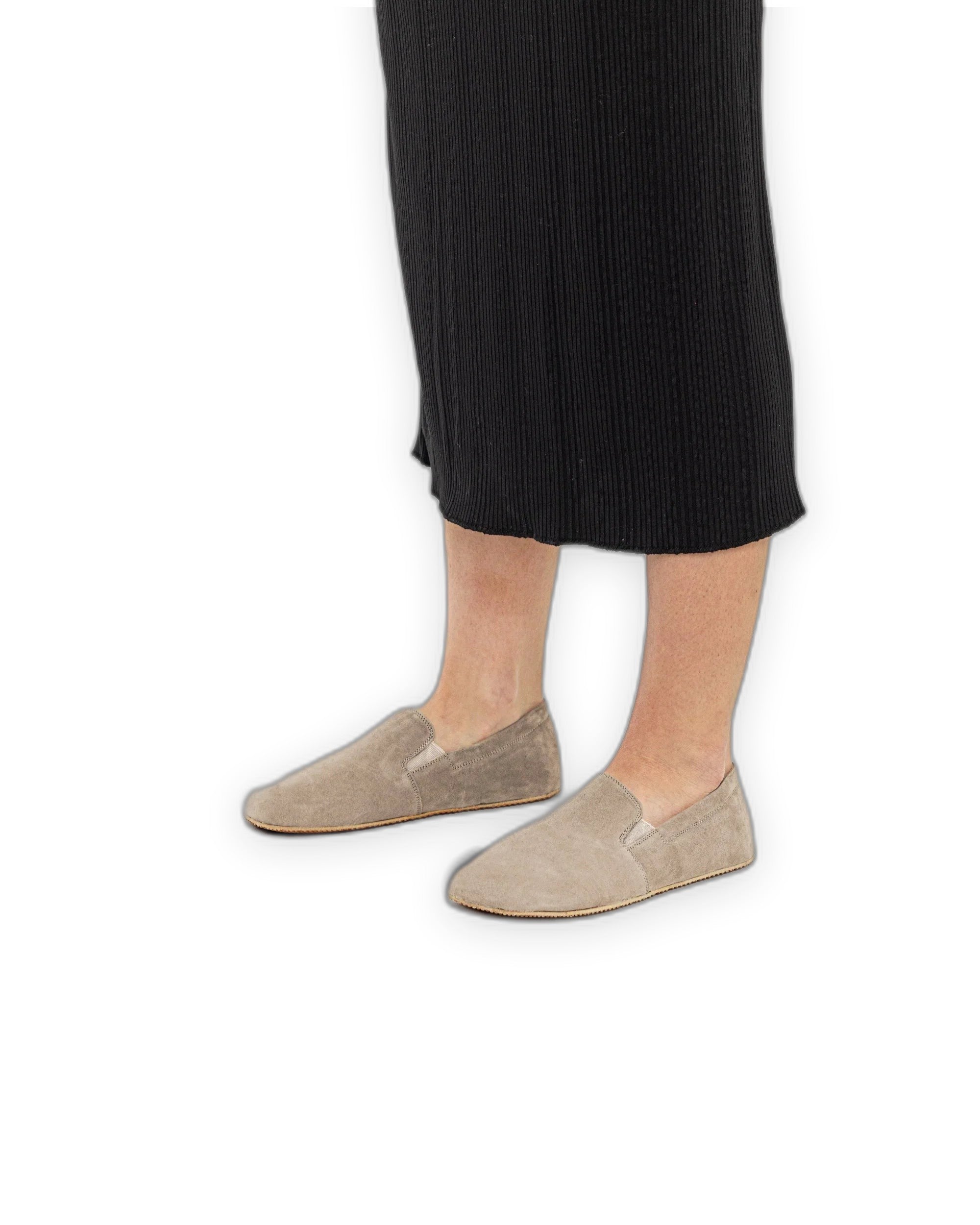 Detail Beige Barefoot Shoes - Handcrafted Calf Leather Turkey | Bespoky