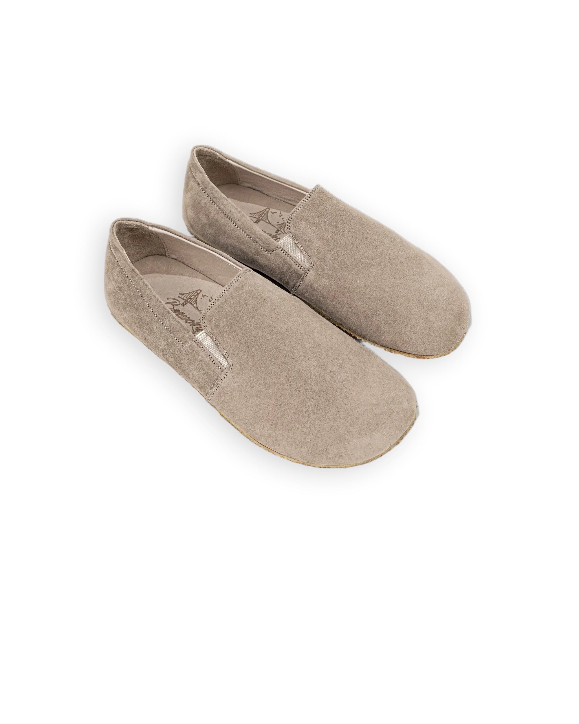 Women's Beige Barefoot Shoes - Handcrafted Calf Leather Wide Toe Box | Bespoky