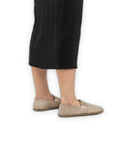 Detail Beige Barefoot Shoes - Handcrafted Calf Leather Turkey | Bespoky