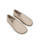Women's Beige Barefoot Shoes - Handcrafted Calf Leather Wide Toe Box | Bespoky