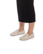 Detail Beige Barefoot Shoes - Handcrafted Calf Leather Turkey | Bespoky