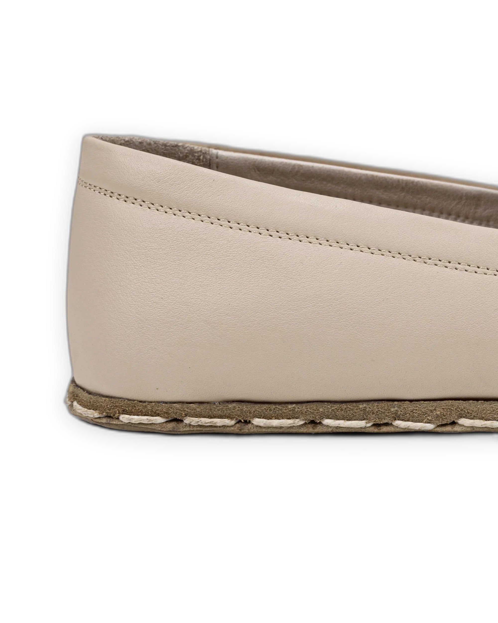 Side view Beige Barefoot Shoes - Calf Leather Zero Drop | Bespoky
