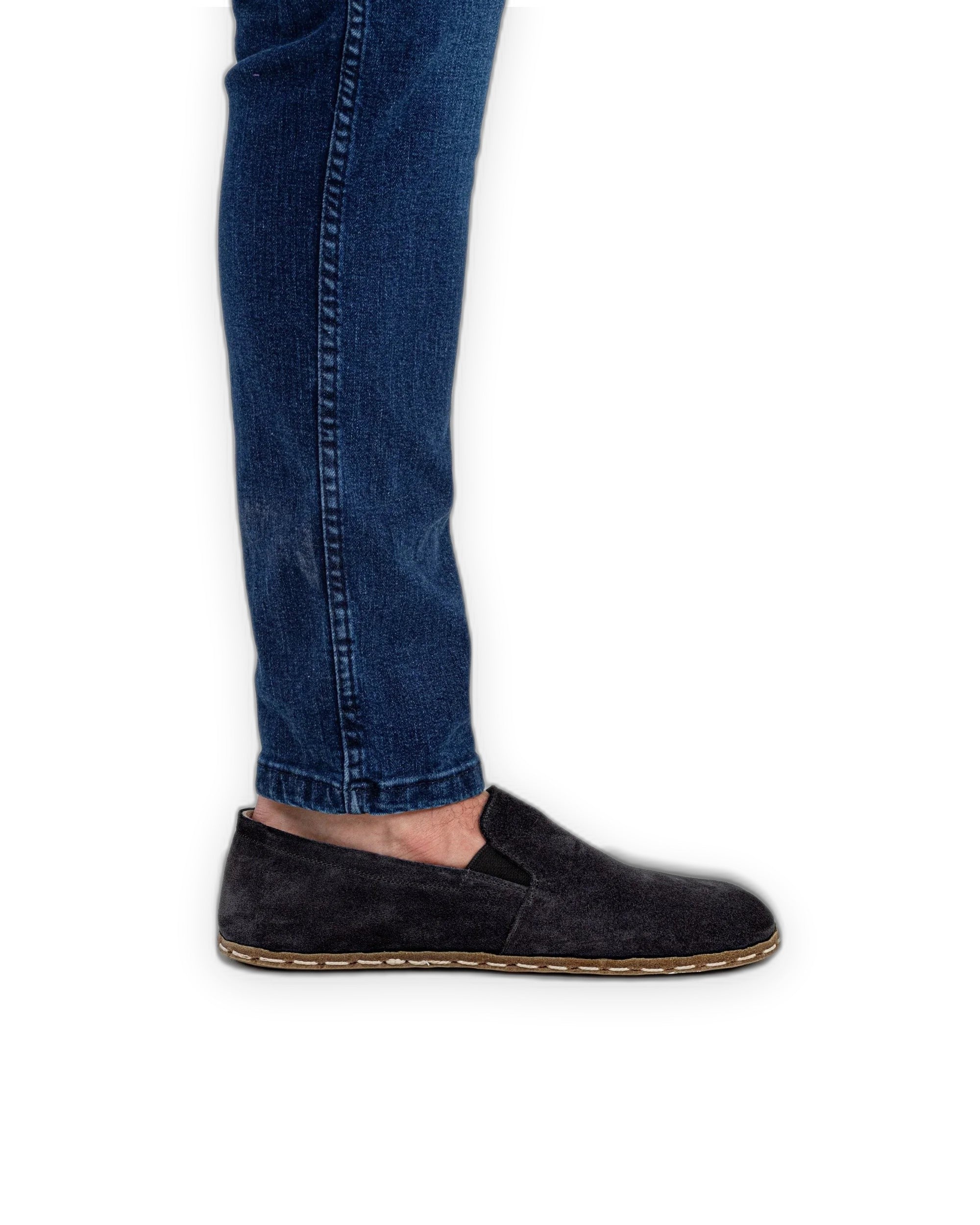 Detail Black Barefoot Shoes - Handcrafted Calf Leather Turkey | Bespoky