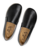 Pair Black Barefoot Shoes - Barefoot Wide Toe Calf Leather | Bespoky