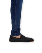 Pair Black Barefoot Shoes - Barefoot Wide Toe Calf Leather | Bespoky