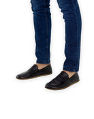 Women's Black Barefoot Shoes - Handcrafted Calf Leather Wide Toe Box | Bespoky