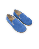 Women's Blue Barefoot Shoes - Handcrafted Calf Leather Wide Toe Box | Bespoky