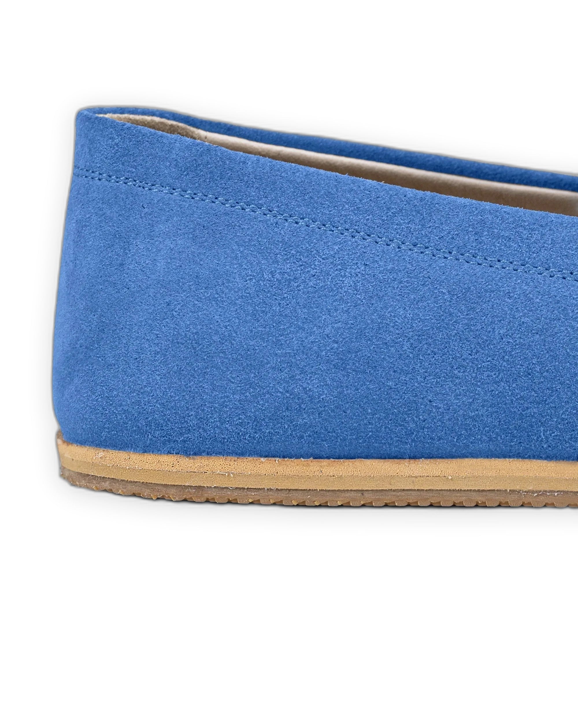 Detail Blue Barefoot Shoes - Handcrafted Calf Leather Turkey | Bespoky