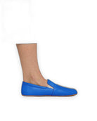 Pair Blue Barefoot Shoes - Barefoot Wide Toe Calf Leather | Bespoky