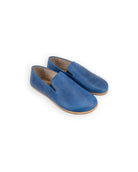 Women's Blue Barefoot Shoes - Handcrafted Calf Leather Wide Toe Box | Bespoky