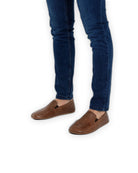 Back view Brown Barefoot Shoes - Calf Leather Handcrafted | Bespoky